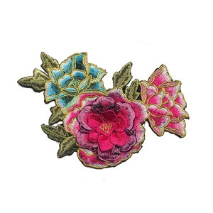 Tùy chỉnh Rose Camellia đính thêu hoa vá - Product Image 4