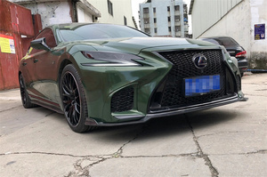 Convient pour la nouvelle <span class=keywords><strong>Lexus</strong></span> LS350 <span class=keywords><strong>LS500H</strong></span> modifié petit surround fibre de carbone avant et arrière lèvre jupes latérales et ailes arrière - Product Image 5