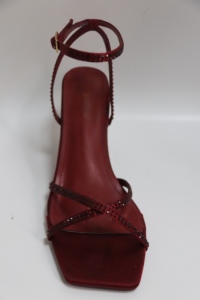 Sandali di Lusso da Donna con Tacco Alto di Designer, Marche Famose, Personalizzabili, Estivi con Cinturino alla Caviglia, Slip-On, Tacco Sottile con Strass - Product Image 2