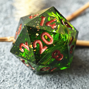 Juego de dados MINI PLANET DND, dados de resina poliédrica de colores hechos a mano con bordes afilados para juegos TRPG, juego de dados DND personalizados y D6 D20 - Product Image 5