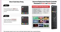 Control Remoto Universal 4 en 1 RC-G009 para Samsung, Sony, Philips y CBL, DVD, Audio AUX