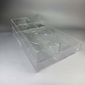 Tùy Chỉnh Giá Rượu Linh Kiện Thủy Tinh Chủ Nhựa 2 Lớp Tầng Sang Trọng Vui Vẻ Thanh Trang Trí Nội Thất Dã Ngoại Người Giữ Rượu Vang Cho Chai - Product Image 4