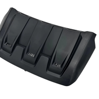Panneau de garniture de capot en ABS noir mat, aérateur de capot, couvercle de moteur, compatible avec Ford Raptor F150 2022-2026