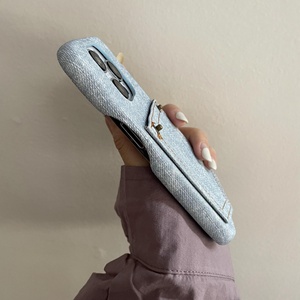 Étui de téléphone portable antichoc en TPU avec pochette en jean rétro et porte-cartes pour femmes, compatible <span class=keywords><strong>iPhone</strong></span> 17 16 15 14 13 12 Pro Max - Product Image 5
