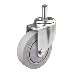 Ruedas de 5 pulgadas medianos y pesados <span class=keywords><strong>carretilla</strong></span> de <span class=keywords><strong>rueda</strong></span> de la PU Castor silencio de venta directa de fábrica - Product Image 3