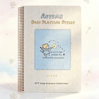 Carnet à spirale Little Fairy B5/A6L, design énergétique et guérissant, pages intérieures imprimées en couleur, cadeau, usage scolaire, 100 feuilles