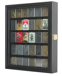 Sport Collection Lighter Match Book Display Wall Mounted Home Ornaments Lighters Display Case Wooden Handmade Craft