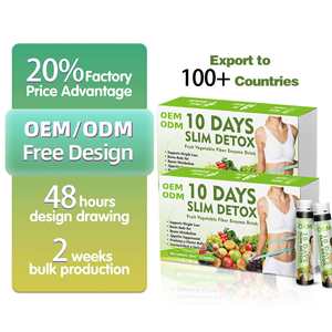 Líquido Oral Detox Slim de 10 Días con Extractos de Frutas y Vegetales - Bebida para la Salud Intestinal y Energía - 30ml X 10 Botellas - Product Image 2