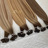 Extensiones de Cabello Humano Remy SDD con Punta Plana Pre-Adherida de Queratina para Balayage al por Mayor 2026 - MOQ Extensiones de Cabello con Adhesión de Queratina