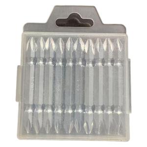 Set di 10 punte per cacciavite S2 Phillips a doppia estremità, lunghezza 63mm/65mm, nichelate - Product Image 5