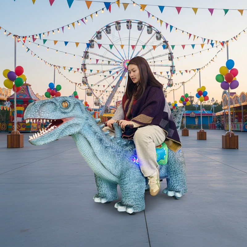 Kids Outdoor Playground Equipment Mechanical Styracosaurus
