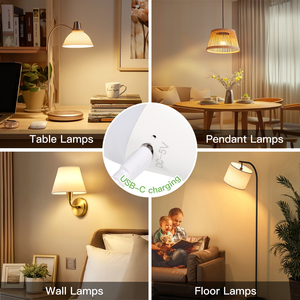 Ampoules LED <span class=keywords><strong>E27</strong></span> rechargeables en gros, ampoule d'urgence RGB moderne à bouton, dimmable 7W 3CCT, blanc intelligent pour chambre et salon - Product Image 4