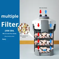 Sunsun-Pompe à eau en coton pour aquarium, réservoir de poissons, filtre externe avec filtre, filtre cylindrique HW302 303A 304A