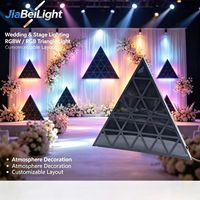 Éclairage de scène triangulaire cinétique professionnel à LED, panneau lumineux DMX pour plafond, lumière cinétique pour DJ, effet pixel liftant