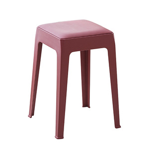 Tabouret de bar Xitianlong 33x33x46cm, revêtement plastique souple, design moderne, pour salle à manger et cuisine - Product Image 4