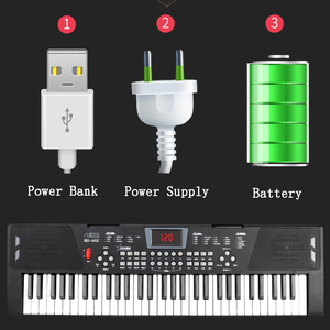Clavier électronique musical BD Music pour l'éducation précoce, 61 touches, jouet en <span class=keywords><strong>plastique</strong></span> avec haut-parleur intégré et prise casque - Product Image 6