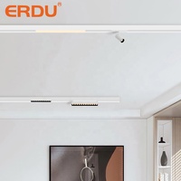 Neeerdu — Mini Rail lumineux Led magnétique Ultra-fin, 1m, 2m ou 3m, éclairage des tâches en aluminium, noir et blanc
