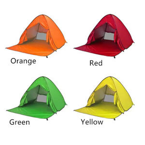 Auvent portable anti-UV, abri solaire automatique, tente de camping instantanée pour l'extérieur, tente de plage avec rideau, cabane de pêche enduite pour la plage - Product Image 4