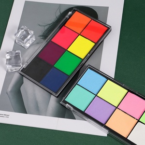 Neon UV Face <b>Paint</b> Palette Water Activated Aqua Body <b>Paint</b> Eyeliner High Pigment Party Festival Private Label Face <b>Paint</b> <b>Set</b> - Product Image 5