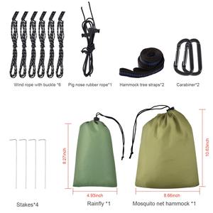 <span class=keywords><strong>Hamac</strong></span> balançoire en Nylon Ultra léger <span class=keywords><strong>avec</strong></span> <span class=keywords><strong>moustiquaire</strong></span> <span class=keywords><strong>et</strong></span> mouche de pluie, vente en gros - Product Image 6