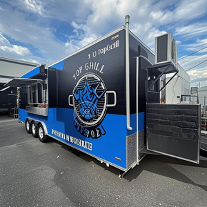 Thương mại thực phẩm di động xe tải Hotdog Hamburger thực phẩm xe van Snack giỏ hàng di động xe tải thức ăn nhanh Trailer với CE - Product Image 4