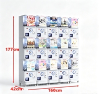 Distributeur automatique de style japonais à monnayeur/carte, construction métallique, garantie 1 an, prise en charge de la langue anglaise