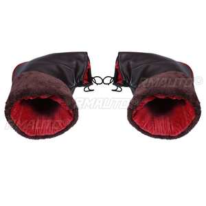 Gants de moto et scooter épais et chauds, manchons de guidon imperméables, couvre-guidon thermiques pour la conduite hivernale - Product Image 5