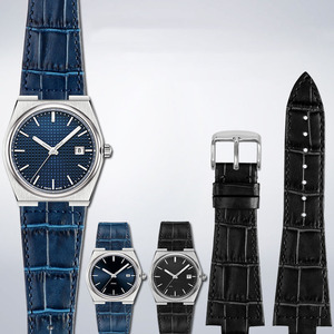 Sgancio rapido 12mm <span class=keywords><strong>coccodrillo</strong></span> PRX tissso cinturino <span class=keywords><strong>in</strong></span> vera pelle con fibbia <span class=keywords><strong>in</strong></span> acciaio inossidabile compatibile con smartwatch da 40mm - Product Image 6