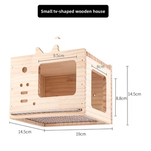 Casa <span class=keywords><strong>para</strong></span> <span class=keywords><strong>Pájaros</strong></span> de Madera Hecha a Mano con Caja de Anidación <span class=keywords><strong>para</strong></span> Loros Pequeños, Uso Interior y Exterior - Product Image 6