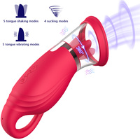 4-Modus-Zungenleck- und Saugvibrator, Nippelsauger, Sexspielzeug für Frauen, Klitorisstimulator für Damen