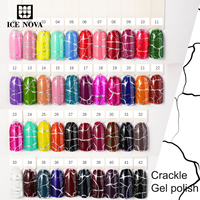 Esmalte de Uñas en Gel con Efecto Agrietado, Libre de HEMA y TPO, para Salón de Uñas