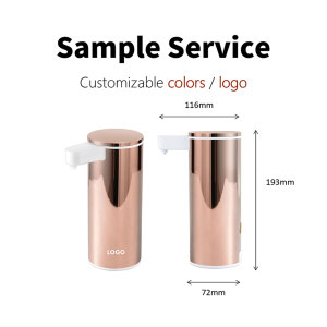 Distributeur automatique de savon liquide intelligent de style moderne pour cuisine et hô<span class=keywords><strong>tel</strong></span>, en acier inoxydable 304, couleur or rose, avec capteur infrarouge, fabriqué directement par le fabricant - Product Image 3