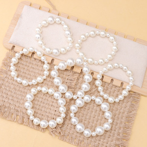 Ensemble de colliers croix punk exagérés style euro-américain, multi-couches, avec perles d'imitation, chaîne de clavicule pour soirée - Product Image 3