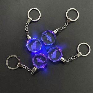 Porte-clés en cristal personnalisé avec logo, design exquis en forme de glaçon, renforcé, idéal pour les salons professionnels, les cadeaux de mariage - Product Image 1