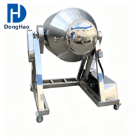 Mélangeur à tambour rotatif automatique en acier inoxydable 304 de qualité alimentaire pour épices, herbes et poudres sèches, avec boîte de vitesses à roulement, directement de l'usine
