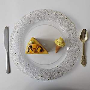 Vente en gros bon marché Plaques de présentation en <span class=keywords><strong>plastique</strong></span> réutilisables transparentes de 13 pouces pour décoration de mariage Offre Spéciale - Product Image 4