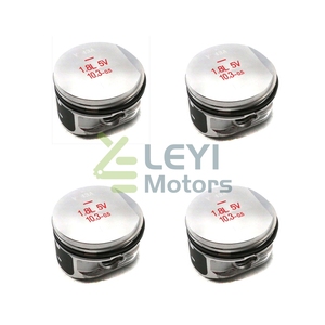 Nuevo Kit de pistón 4 <span class=keywords><strong>cilindros</strong></span> 06B103065N Pistón con anillo de pistón 1.8L 81MM para Audi VW B5 <span class=keywords><strong>IBIZA</strong></span> FABIA POLO STD TAMAÑO - Product Image 1