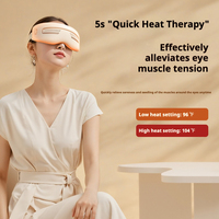 Masseur oculaire chaud et froid à semi-conducteurs, 12 têtes de massage, musique Bluetooth, guide vocal, appareil de soin des yeux rechargeable