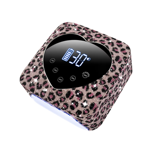 Lampe UV pour ongles en forme de cœur diamant, rechargeable, sans fil, portable, avec écran, sécheuse à gel pour salon de manucure, manucure à domicile - Product Image 2