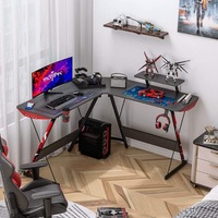 Tables de jeu Bureau d'ordinateur combiné Bureau d'angle Bureau à domicile Bureau moderne minimaliste Bureau d'étude Table double