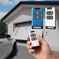 Télécommande RF sans fil 1 2 3 4 touches, plusieurs couleurs de coque, pour porte de garage, portail, volet roulant, contrôle d'accès, interrupteur relais