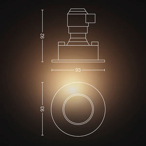 <span class=keywords><strong>Spot</strong></span> encastré <span class=keywords><strong>LED</strong></span> pour salle de bain <span class=keywords><strong>PHILIPS</strong></span> White Ambiance Adore importé de Chine, compatible HomeKit HUE - Product Image 1