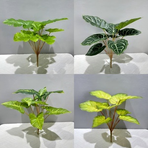 Plantas Artificiales de Taro, Monstera y Hojas Caídas, Verdes, de 30cm-100cm, Decoración para Interiores/Exteriores, Bonsái, Decoración de Suelo - Product Image 4