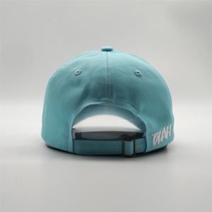 العرف القطن حك التطريز الأزرق 6 لوحة مشبك معدني حافة منحنية غير منظم جولف الرياضة في الهواء الطلق قبعات بيسبول كاب - Product Image 5