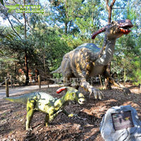 Usine de dinosaures animatroniques en silicone Lituo Servo Motor Parasaurolophus