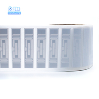 Etiqueta RFID UHF 860-960MHz de Alta Sensibilidad, Adhesiva, para Sistemas de Gestión de Seguimiento de Paquetes en Logística y Comercio Minorista