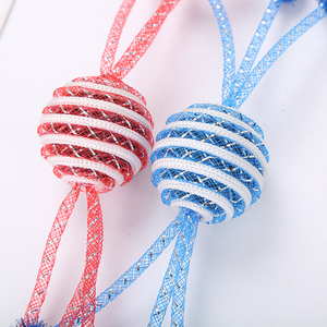 Eco-Friendly Mesh Tube Rope Ball <b>Cat</b> <b>Toys</b>-<b>Interactive</b> for Indoor <b>Cats</b> Plastic & Polyester Material - Product Image 5
