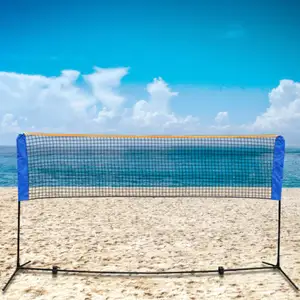 Filet de Badminton réglable en hauteur filet de Tennis Portable installation facile filet de sport en Nylon 10 pieds/14 pieds/17 pieds de large