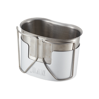 Gourde et bouteille de camping en aluminium léger de 0,7 L sablée pour l'extérieur, portable, vente en gros
