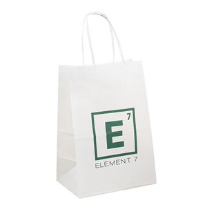 Bolsas de Papel Grandes Personalizables con Logotipo, Asas de Cuerda, Color Marrón Kraft, Blanco y Negro, para Empaque, Venta al Por Mayor - Product Image 3